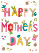 Picture of HAPPY MOTHERS DAY CARD 30CM X 22.5CM